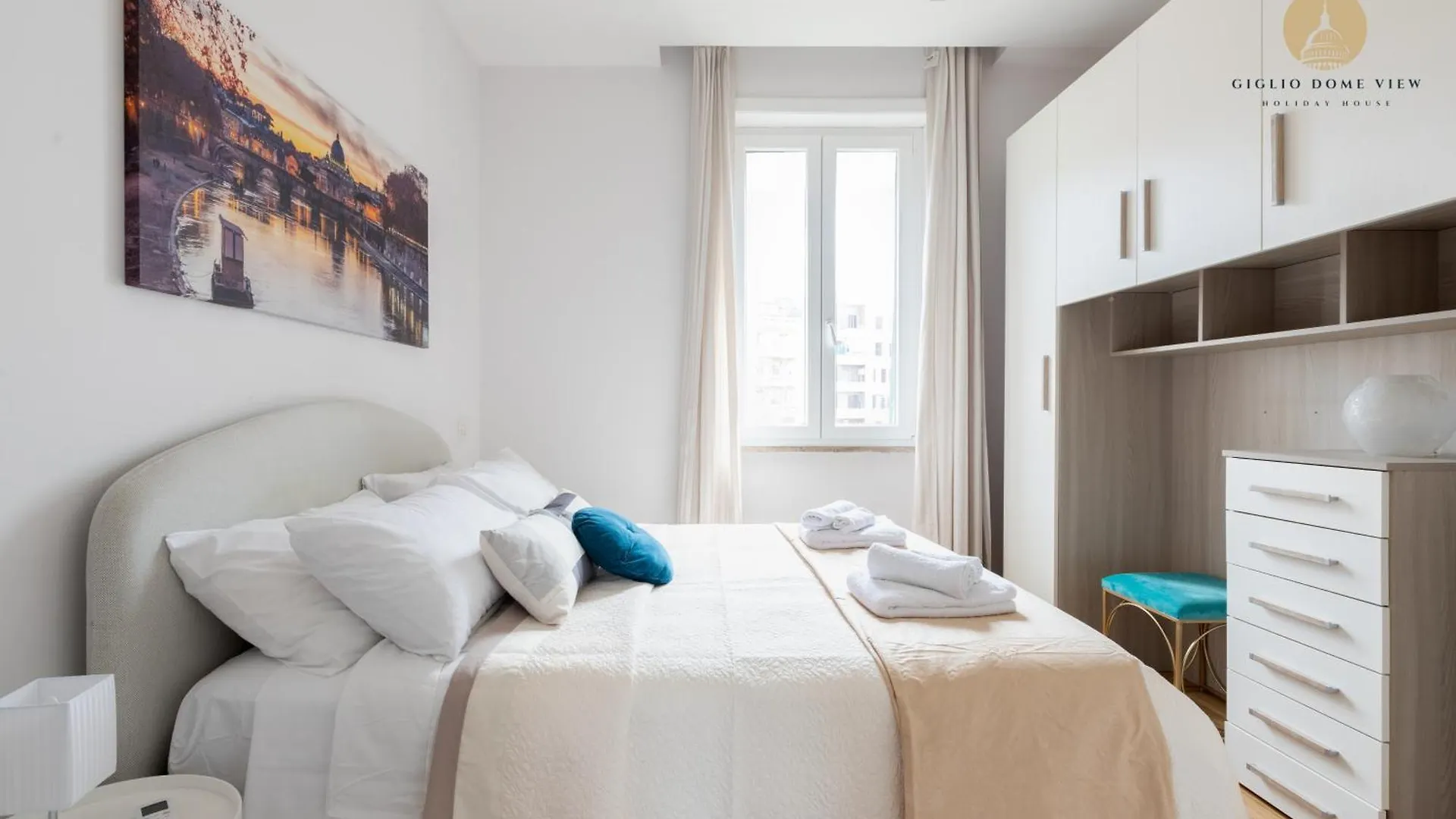 Giglio Dome View - St Peter View, 300Mt To Metro A, Vatican City, A-C Rome Apartment
